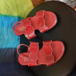 Red Munro Dress Sandals